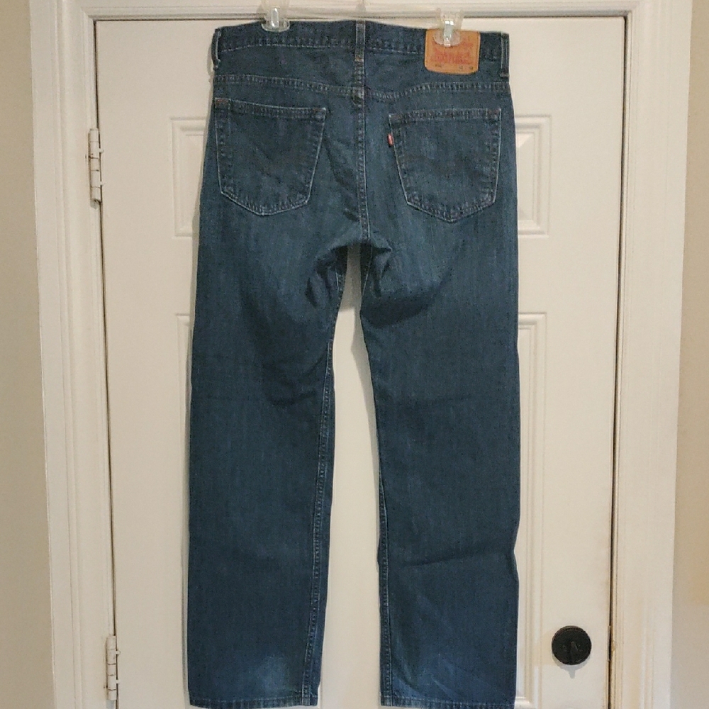Levi's classic Blue Denim Straight Jeans - Picture 3 of 7